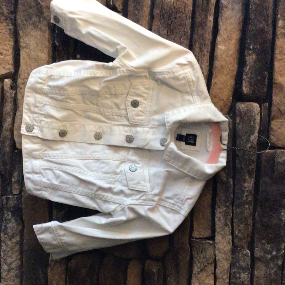 GAP Cream Denim Jacket